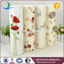 YSv0006 Ceramic Decal Flower Design Dolomite Vases